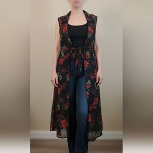 Red Rose Duster